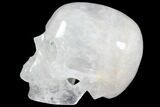 Realistic, Polished Quartz Crystal Skull #116693-4